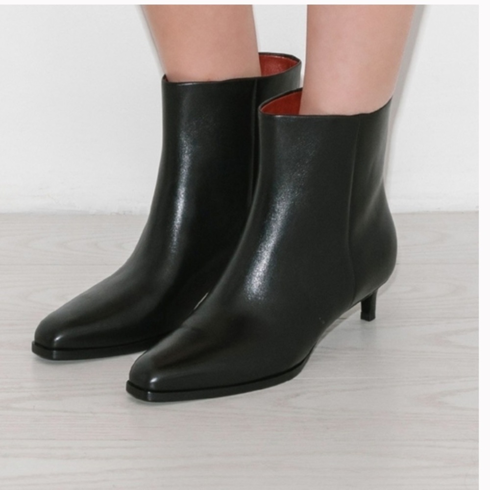 3.1 Phillip Lim Black Leather Ankle Booties